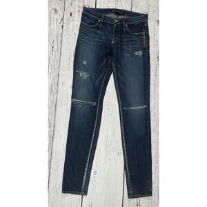 Calvin Rucker Jeans Women 27 Heartbreaker Distressed Cotton Embellished Western